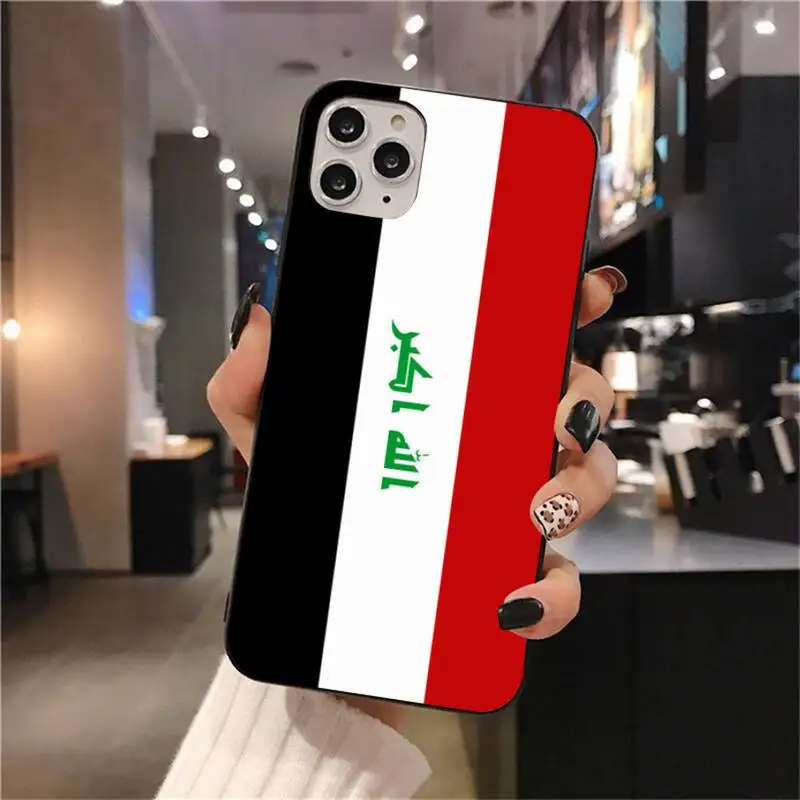 Чехол для телефона с национальным флагом Ирака iphone 12 pro max mini 11 XS MAX 8 7 6 6S Plus X 5S SE 2020 XR