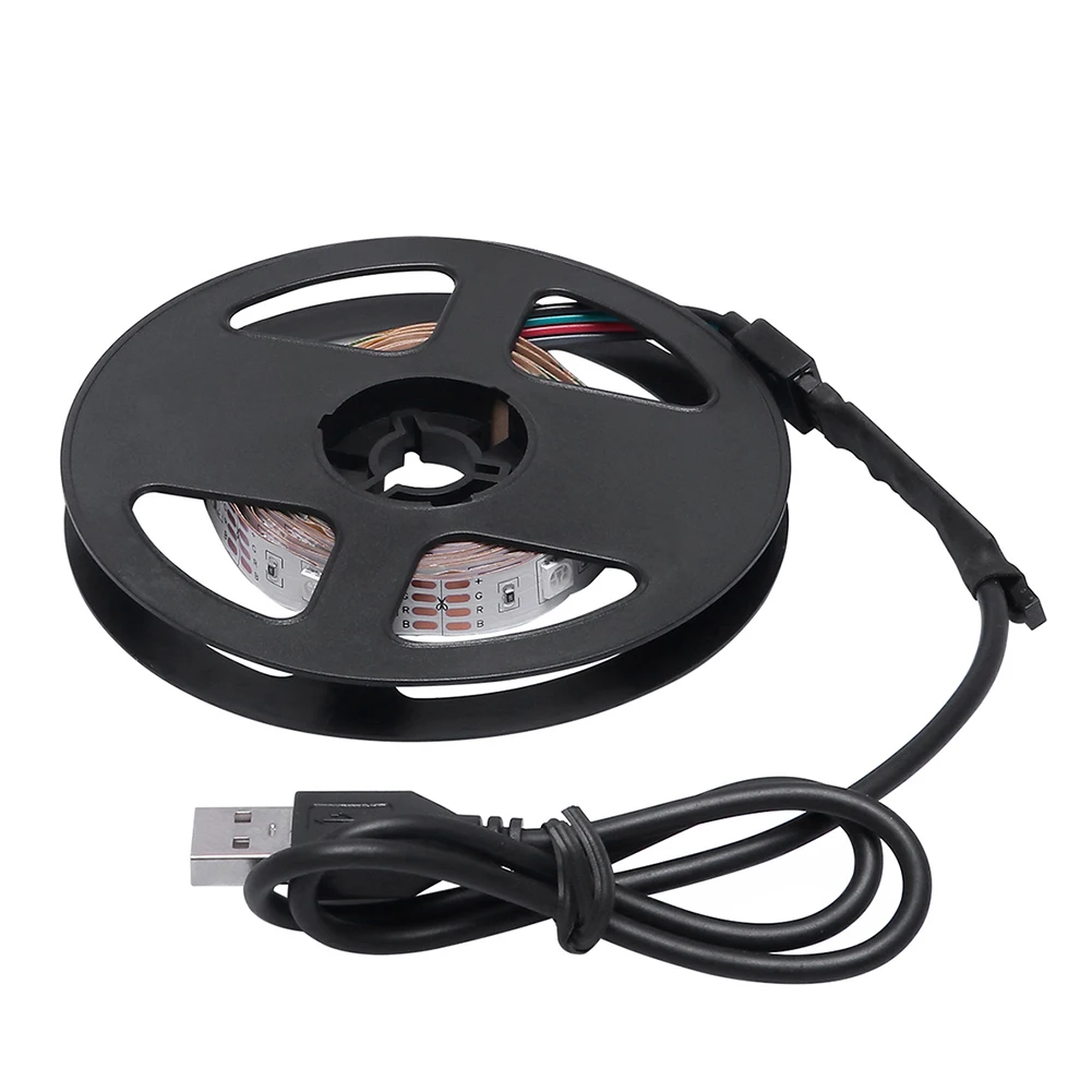 

2m SMD 5050 LED USB Strip Light Practical Multi-functional Durable Garden Yard Home Decor Flexible Ribbon Tape Lamp
