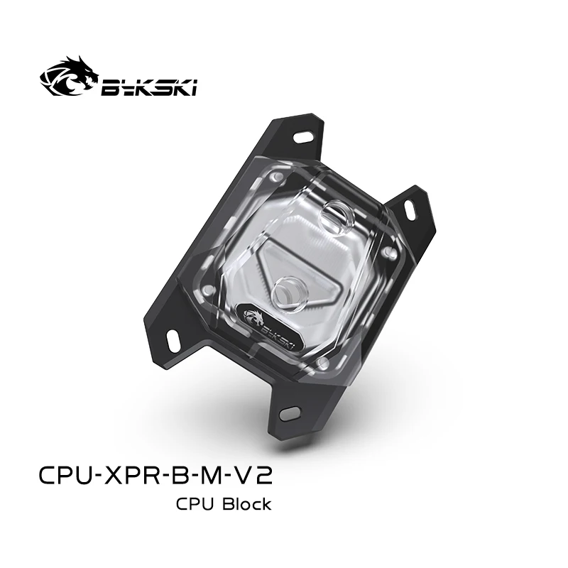 Водяной блок Bykski для процессора RGB 5 В 3pin AMD RYZEN AM3/AM3 +/AM4 прозрачная аура поддержка