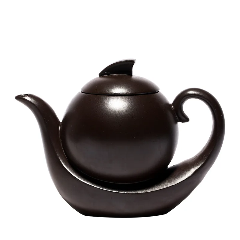 

Yixing purple clay pot goods smooth sailing teapot Kung Fu Tea Set Gift lettering