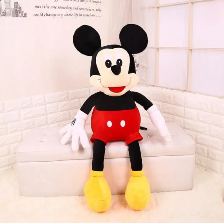 mickey Лидер продаж большие размеры 40-50 см Высокое качество мягкая детская пижама с Микки Маусом и Минни-Маус плюшевая игрушка в виде мыши куклы подарки на свадьбу, день рождения для малышей детские, для малышей - Цвет: mickey