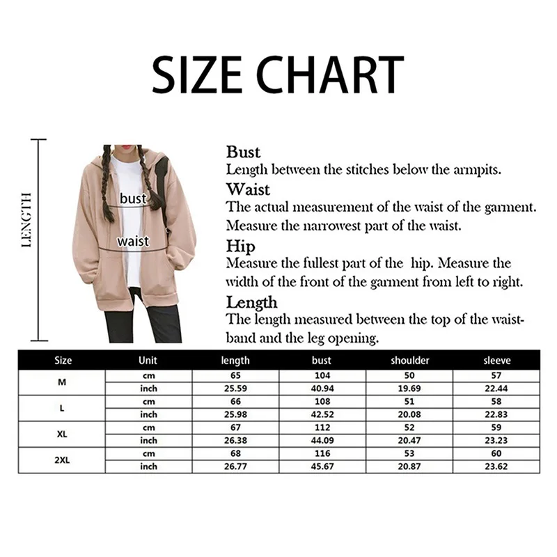 

Zip-up Korean Style Women hoodies Solid Color Long Sleeve Oversized Hooded Sweatshirt Women Casual Coats Jacket Y2k Streetwear
