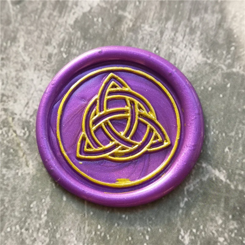 Celtic Knot Wax Seal Stamp - Personalized Wedding Kit with Initials and Date image 4