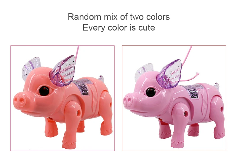 

Электрическая веревка для свиней, тянущаяся веревка для свиней, электрическая светящаяся музыкальная тянущаяся веревка для свиней, Детска...