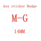 2 шт. 20 штук стайлинга автомобилей 14 мм эмблемы наклейки ключ наклейка удаленного контроля для MG ZS GS 5 воина гундама 350 Запчасти TF GT 6 Аксессуары