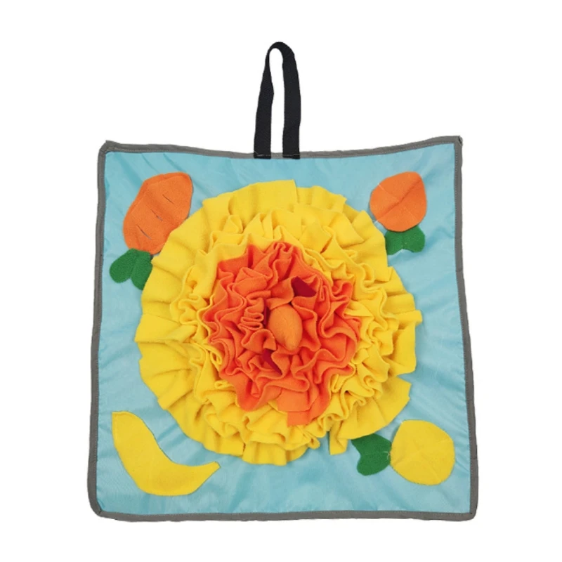 

Pet Dog Snuffle Mat Nose Smell Training Blanket Sniffing Pad Slow Feeding Bowl T8WE