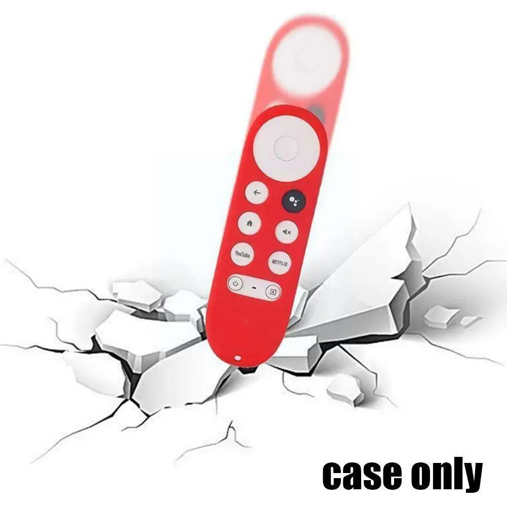 

1PC TV Silicone Case For -Google TV 2020 Voice Remote Silicone Case Protection Skin Cover Control Protective Shockproof Rem G9U9