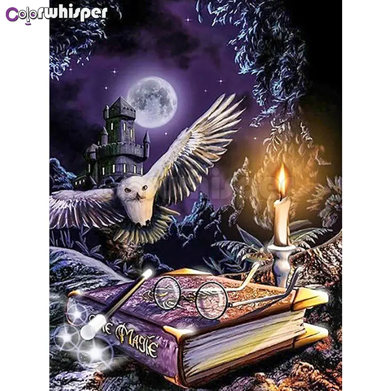 Алмазная живопись 789DP полноразмерная/круглая вышивка совы подарок с животными