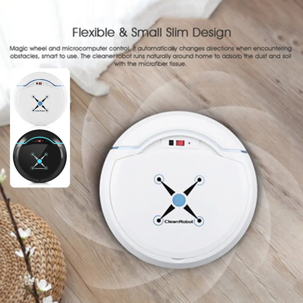 Smart Vacuum Cleaner Sweeping Robot Floor Cleaning USB Charging Bedroom Dust Sweeper Automatic Intelligent Household Tools | Бытовая