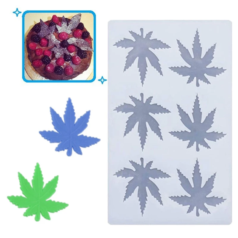 Кленовая силиконовая форма в виде листьев помадной формы шоколадные конфеты