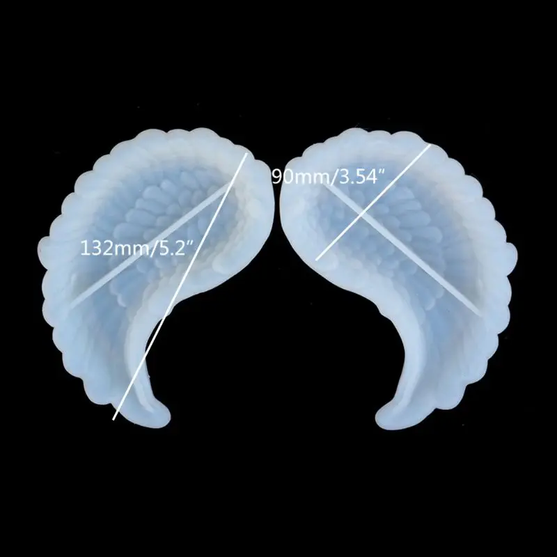 

1 Pair DIY Wing Tray Silicone Jewelry Resin Mold Shape Dishes Plate Mold 203B