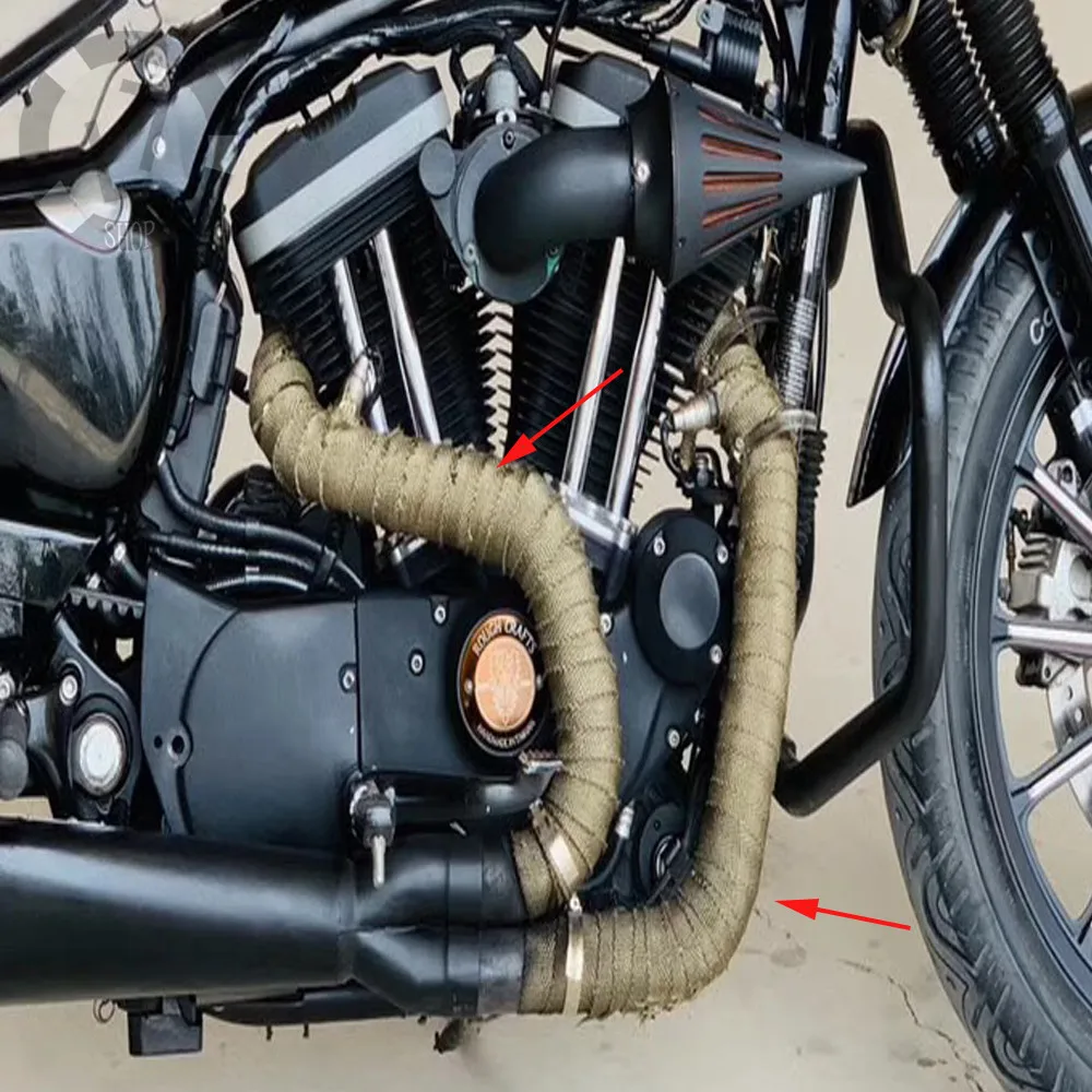 

High temperature stainless steel cable 15m x 5cm for Harley sportster 883 1200 XL motorcycle