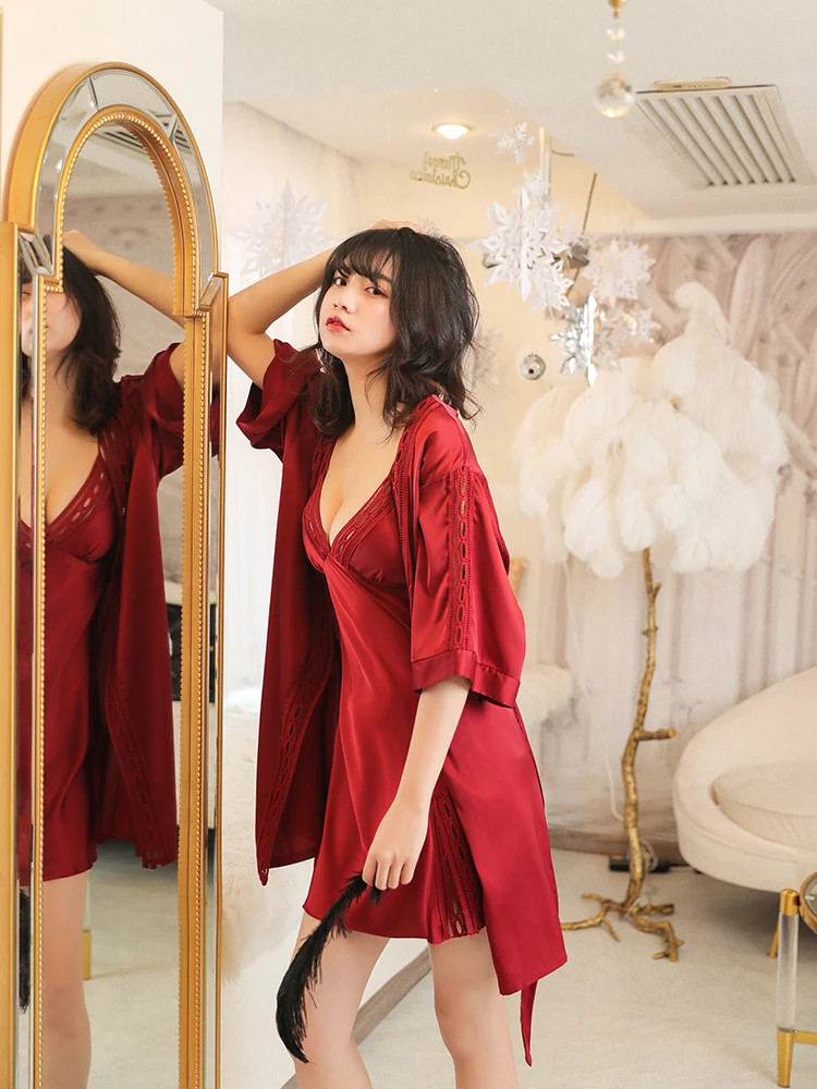 Весенняя Новинка сексуальная пижама с тонкими лямками женская нагрудным