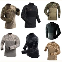 military tactical shirt long sleeve camouflage airsoft combat shirts quick dry men multicam hunting clothes outdoor army t shirt