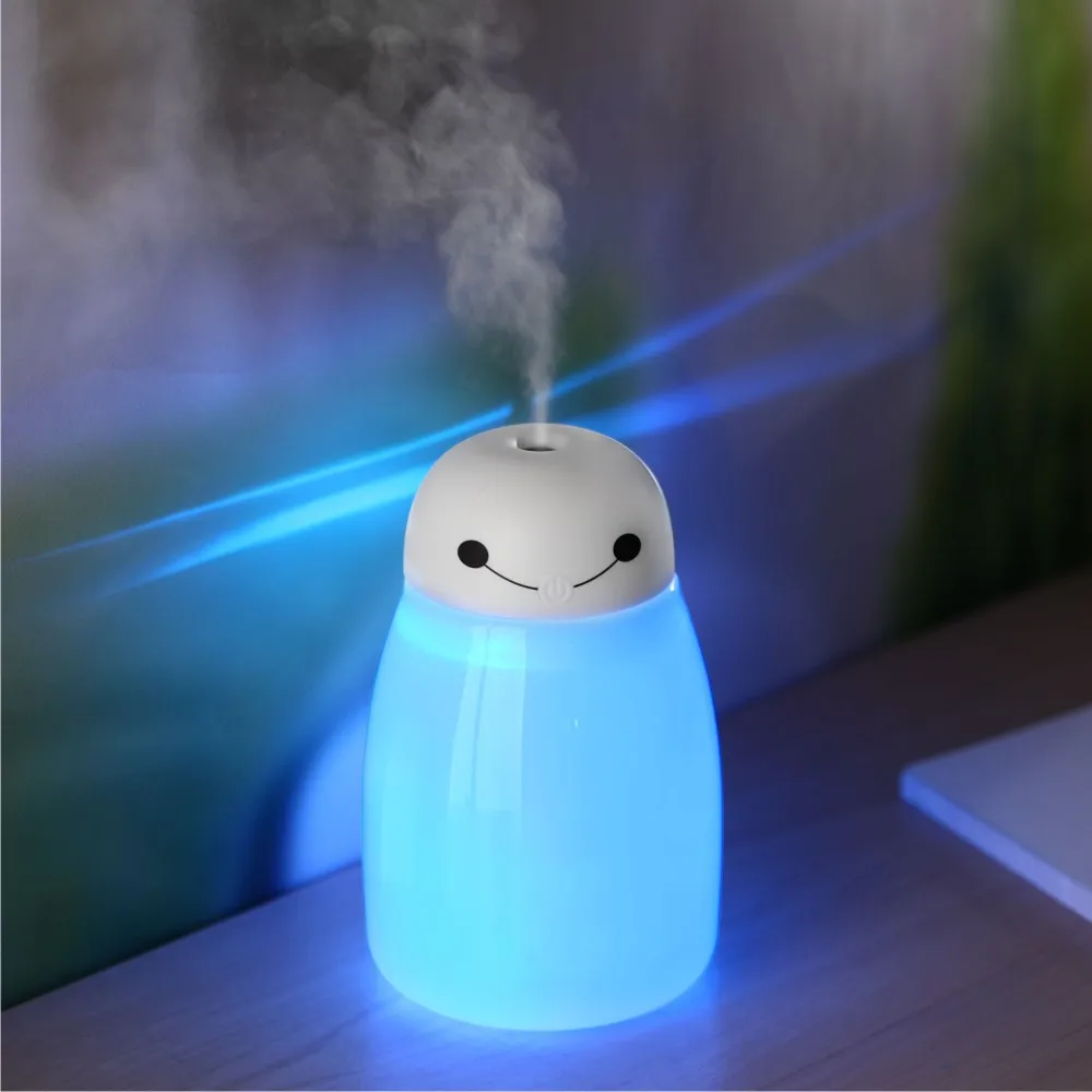 

7 Veranderende Led Nachtlampje Met 400Ml Luchtbevochtiger Aroma Essentile Olie Diffuser Aromatherapie Nieuwe Usb Mooie Lamp