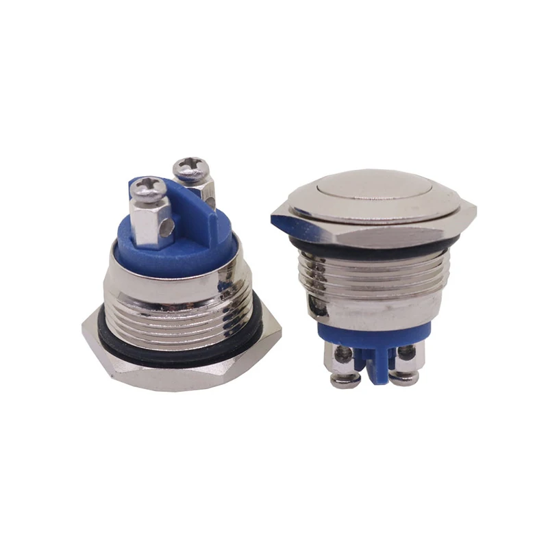 1 шт. металлический кнопочный переключатель 16 мм Кнопка запуска звукового