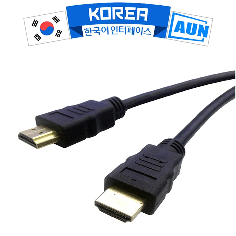 Оригинальный кабель AUN HDMI поддержка 3D 1080P медь высокой чистоты без кислорода