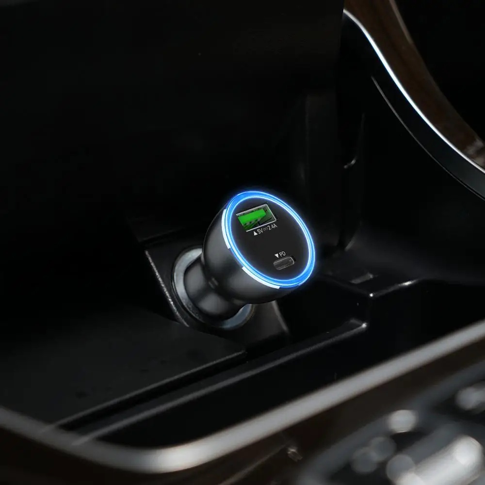 ORICO PD3.0 30 Вт Быстрая зарядка USB Автомобильное зарядное устройство для iPhone XS Max Xiaomi mix3 USB PD type C быстрая зарядка автомобильное зарядное устройство для телефона - Тип штекера: Gary