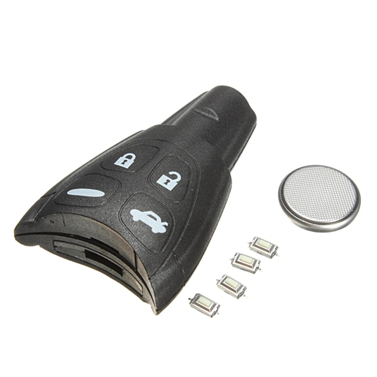 4 кнопки дистанционного управления автомобиля Брелок чехол без ключа полный