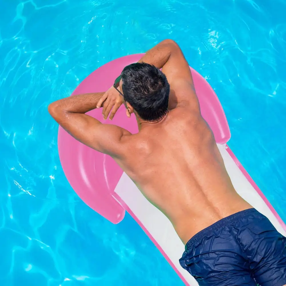 

Portable PVC Inflatable Floating Hammock Aquatic Lounge Chair Swimming Pool Air Mattresses Bed Cushion Beach