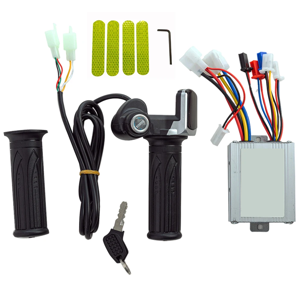 

Electric Motor Controller Set Electric Bike Scooter Throttle Handle Accessories E-Bicycle Scooter Motor Throttle Grip Equipment
