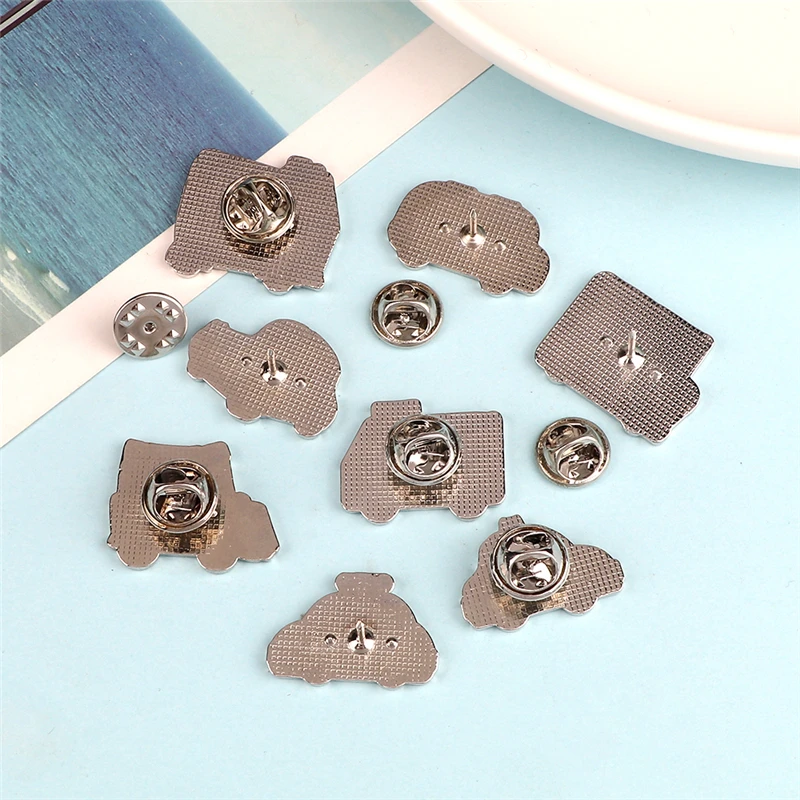 Оригинальные эмалевые броши в виде автомобиля Мультяшные Милые Броши Значки для