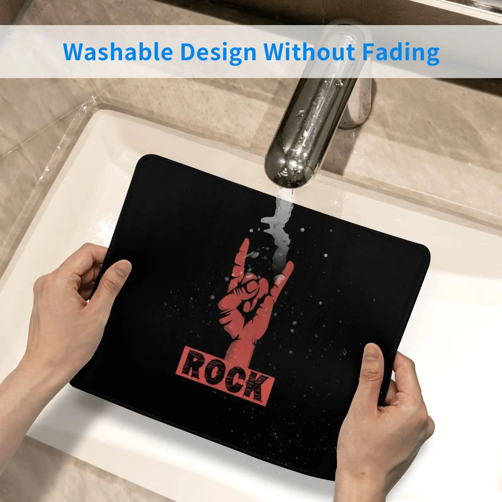 

Music Mouse Pad DIY Print Kids Black Man Women Music Bands Rock T Short Roll Stone