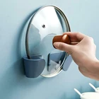 2 шт. для хранения стеллаж для горшков крышкой Кухня органайзер для посуды держатель настенное крепление Кабинета висит TRYC889