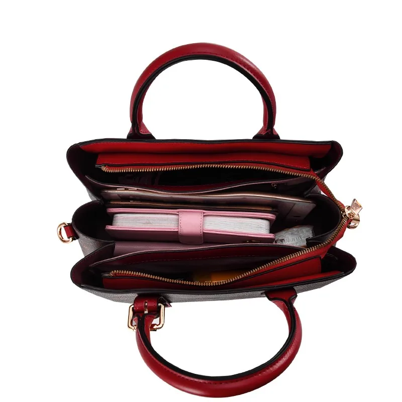 

2021New pattern Printing handbag Europe and America Single Shoulder Messenger women's bag versatile personalized PVC women