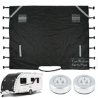 Передняя защитная накладка для буксировки RV, пылезащитная универсальная Светоотражающая полоса, аксессуары 220x175 см для кемпера, прицепа, фургона, аксессуары