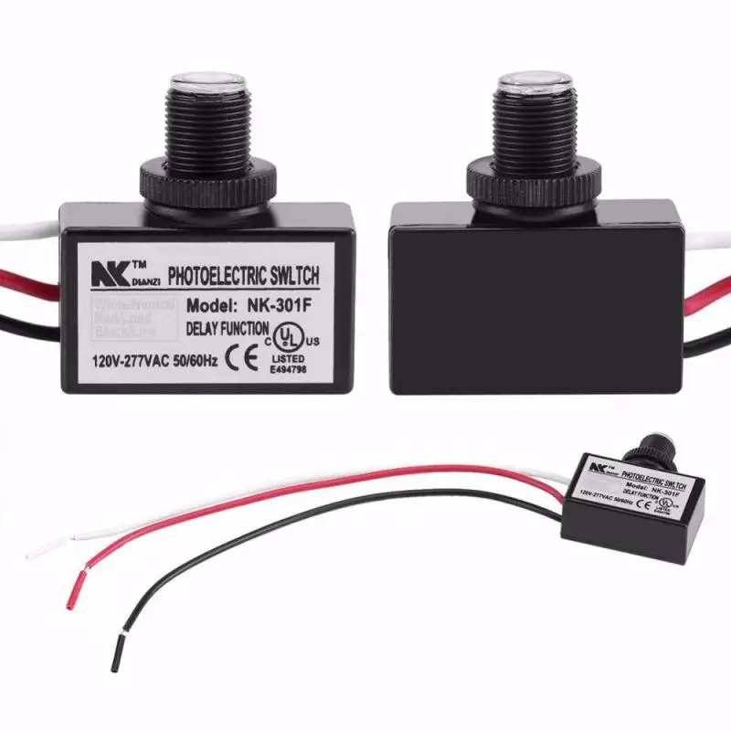 

Outdoor Security NK-301F Photo Electric Resistor Light Sensor Control Switch GHT Photoelectric Photocell Dusk To Dawn Button