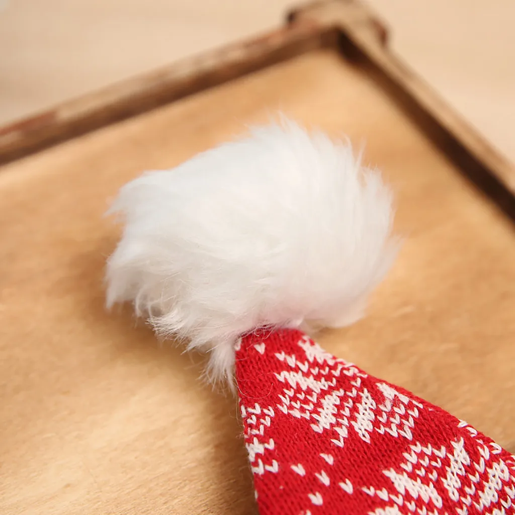 

1Pcs Fashion Merry Christmas Hat Children Adult Decorations Gift High-Grade Double Plush Hat For Girls Boy Christmas Accessories