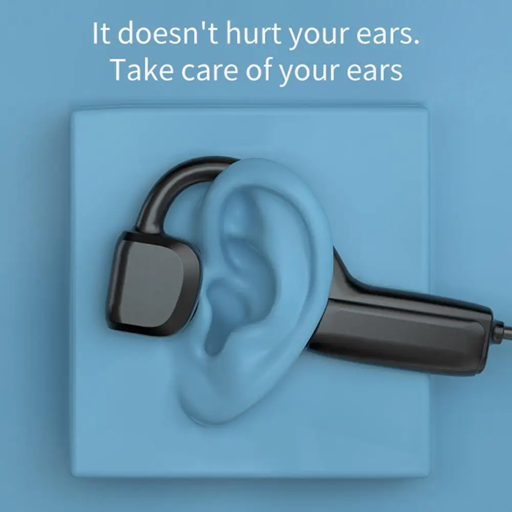 

G1 Bluetooth 5.0 Wireless Headphones Bone Conduction Earphone Sweatproof Outdoor Sport Headset With Microphone Handsfree Headset