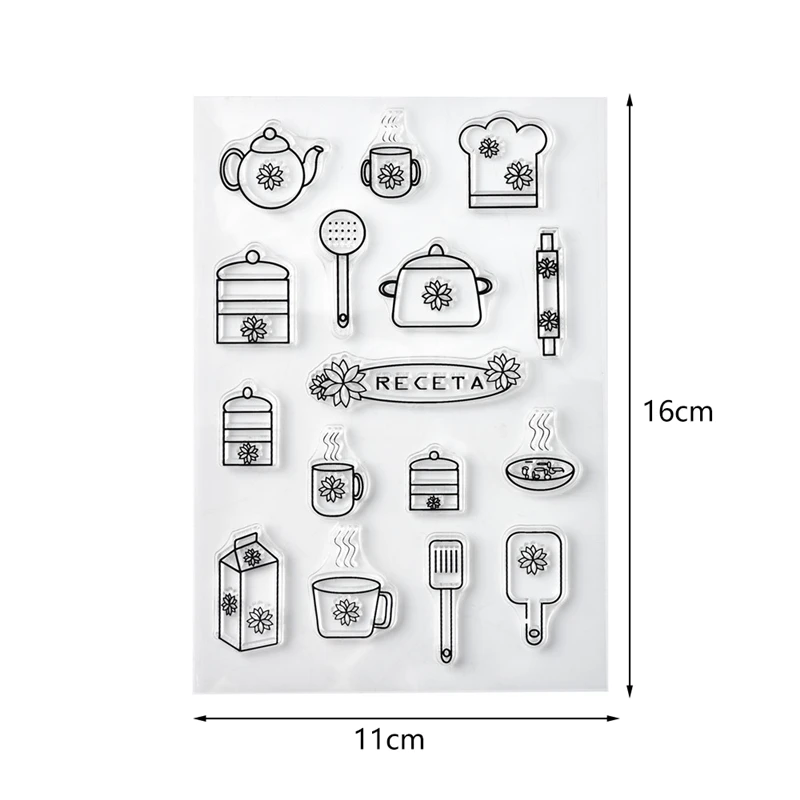 Инструменты для приготовления пищи прозрачные штампы 2019 резиновая Прозрачная