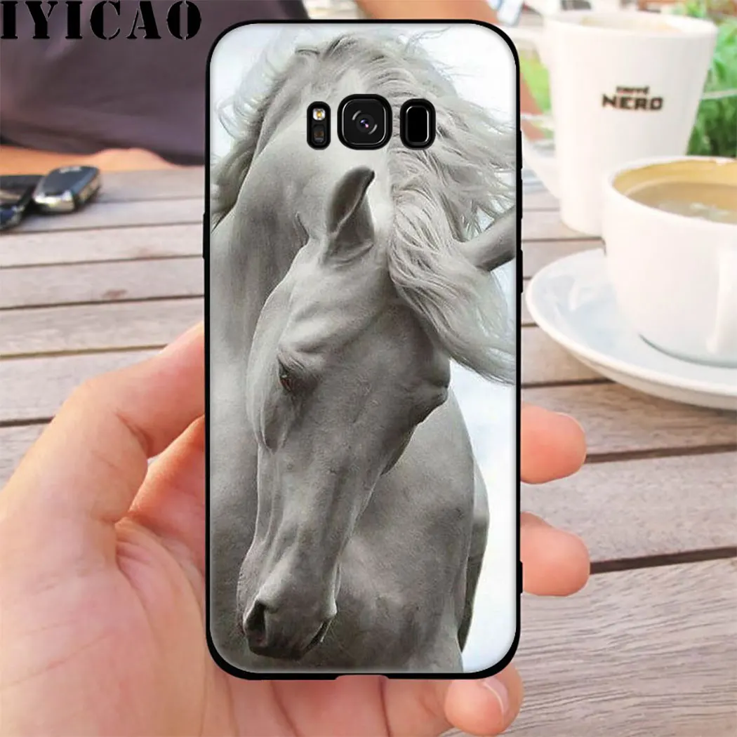 Horse Animal Soft Silicone Case for Samsung Galaxy S20 S10 S9 S8 Plus Lite Ultra S10e S6 S7 Edge Phone |