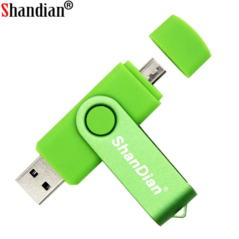 Флеш накопитель SHANDIAN 2 в 1 OTG 8 ГБ 16 32 64 USB 0|USB флэш-накопители| |