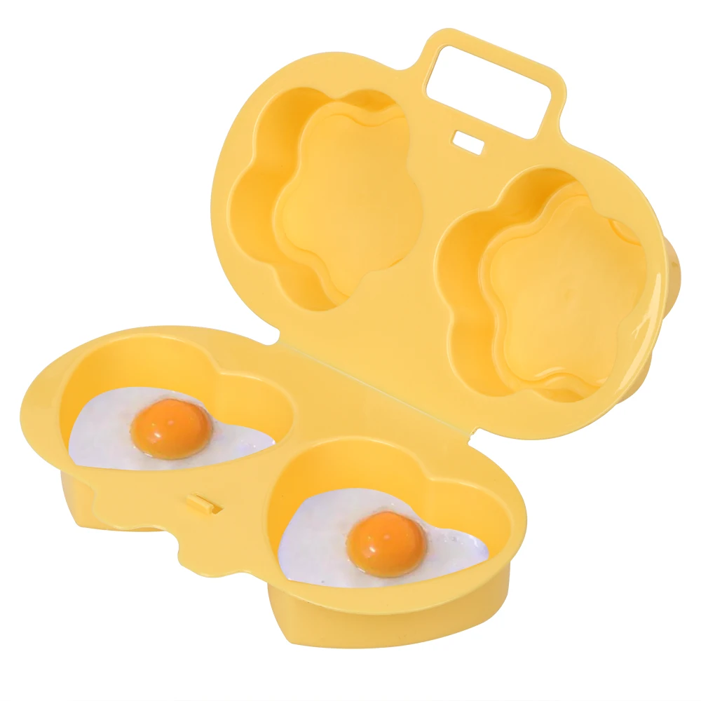 

Oven Steamed Egg Kitchen Tools Heart Flower Shape Two-side Steamed Chicken Egg for Breakfast Cake Dessert Mold