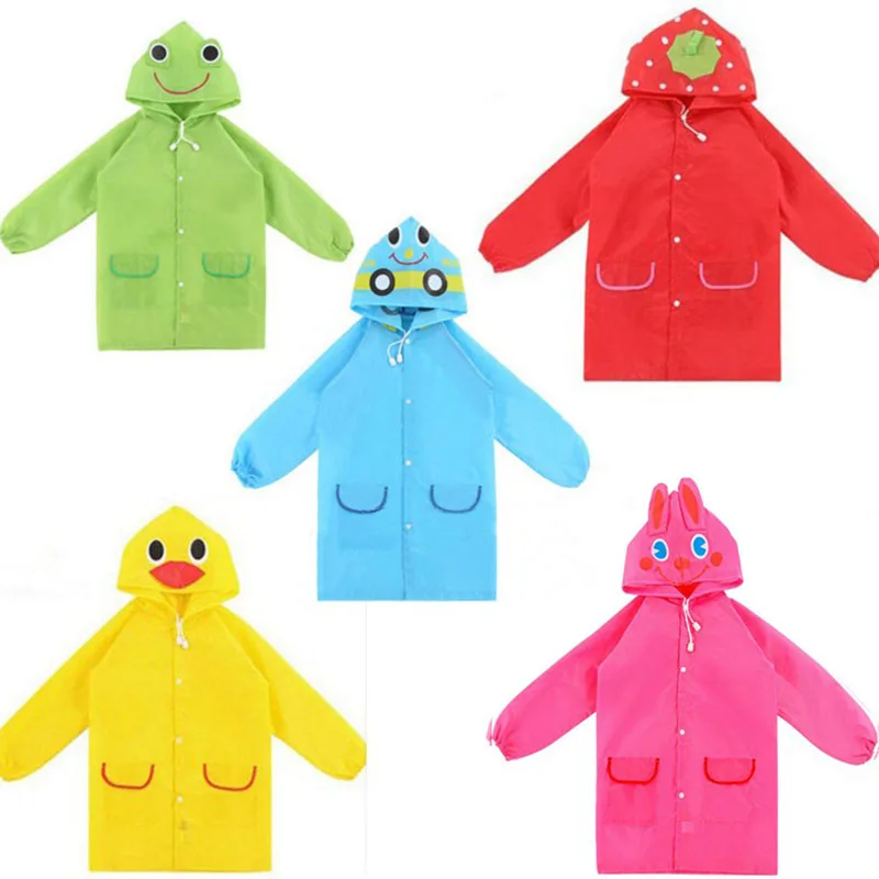 

1pcs Cartoon Animal Style Waterproof Kids Raincoat For children Rain Coat Rainwear Rainsuit Student Animal Style Raincoat