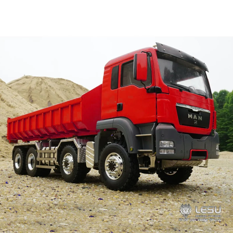 

LESU 1/14 MAN TGS 8*8 Unpainted Dumper Roll On/Off RC Truck Model Hydraulic Lifting Tipper Outdoor Toys Gifts THZH0479-SMT5