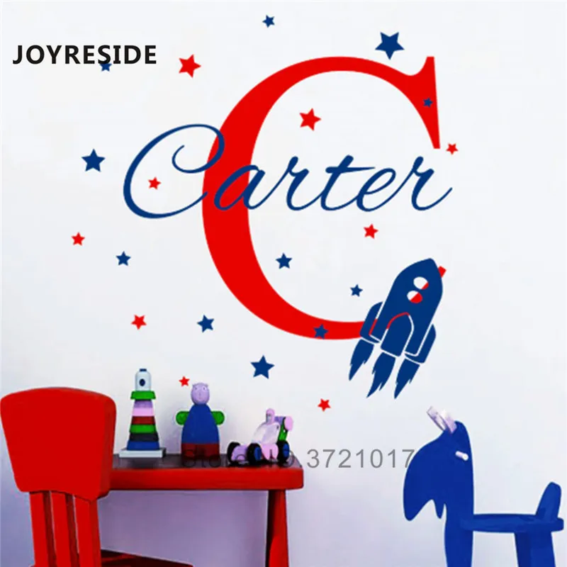 Design 12 JOYRESIDE персонализированные названия стикер стены дома спальни Наклейки на стены с именем на заказ различные конструкции выбрать стены Sicker винил WM001 - Цвет: Design 12