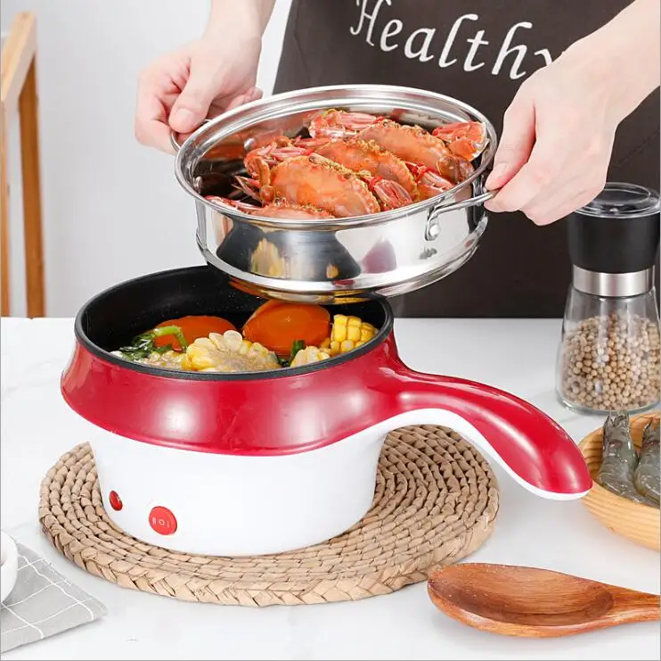 

220V 1.5L Household Electric Cooking Machine Multi Cooker Non-stick Electric Frying Pan Pot Mini Multifunctional Rice Cooker