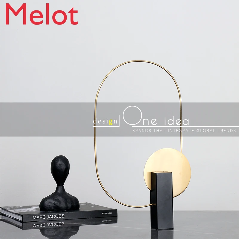 

Modern light luxury black metal resin screen decoration geometric model room desktop Sales Office living room porch furnishings