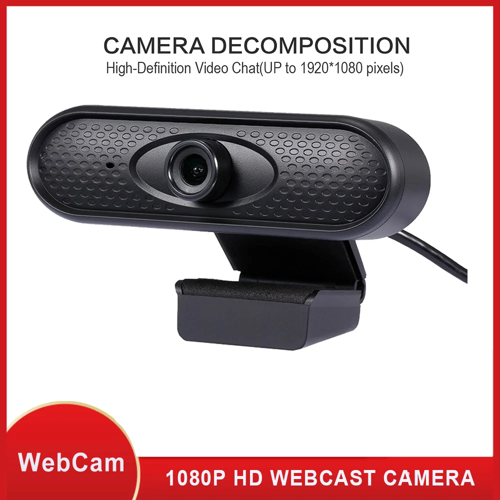 

ПК-Камера GIAUSA 1080P HD веб-камера, настольная USB-камера для ноутбука, мини-камера для видеозвонков, встроенный микрофон