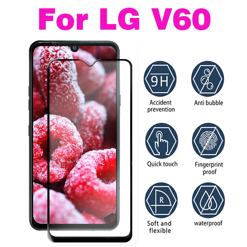 3D полное клеевое закаленное стекло для LG V60 покрытие экрана Защитная пленка