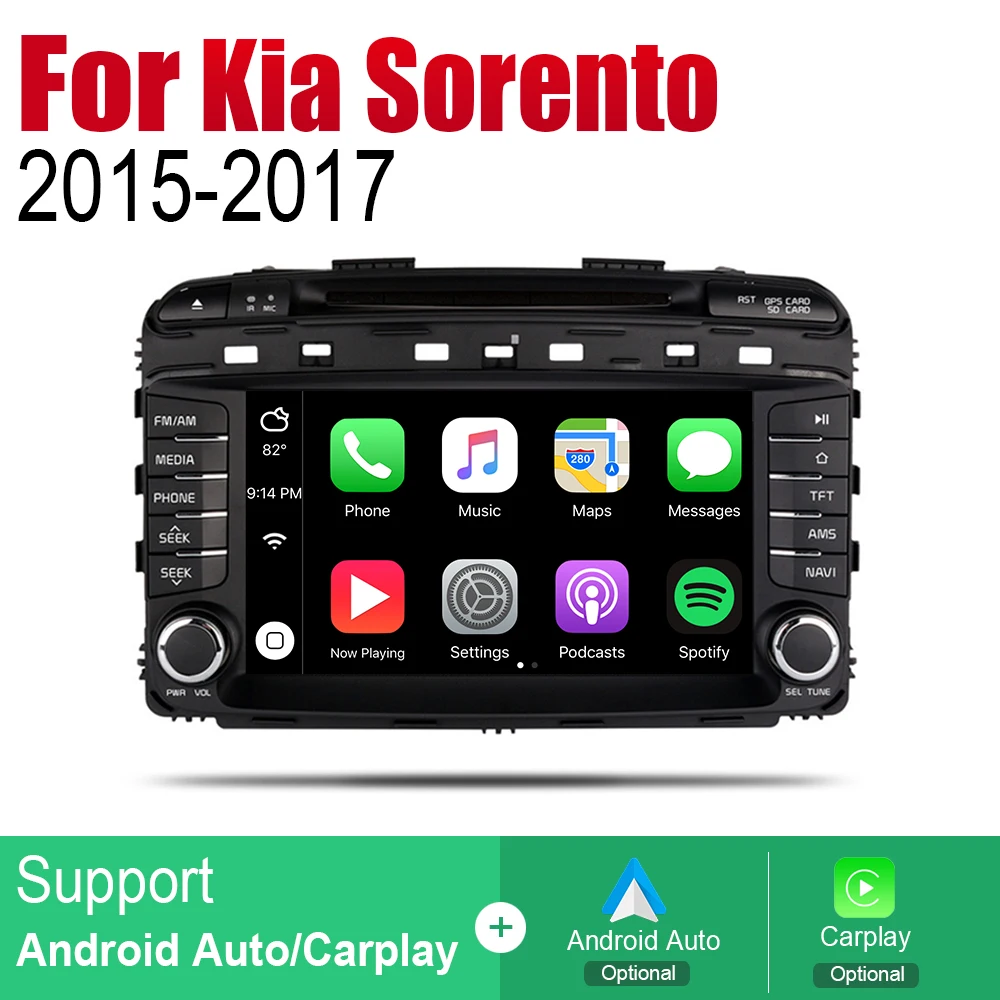 Автомобильный dvd-плеер gps навигация для Kia Sorento Prime KX7 автомобильный Android мультимедийная система экран Радио стерео