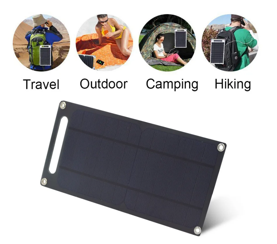 

Solar phone charging board solar panel 6W backpack solar charger