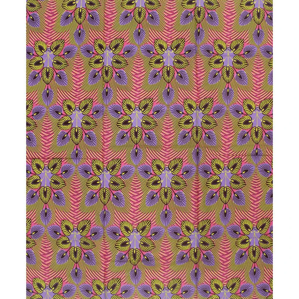 

44/45" Pink Nigerian Real Wax, Fish Ghanaian Styles Dress, Ankara African Wax Print Fabric For Clothing YBGSW-84