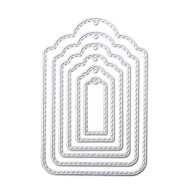 

Hang Tag Metal Cutting Dies Stencil For Scrapbooking Embossing Photo Album DIY Craft Paper Card B88