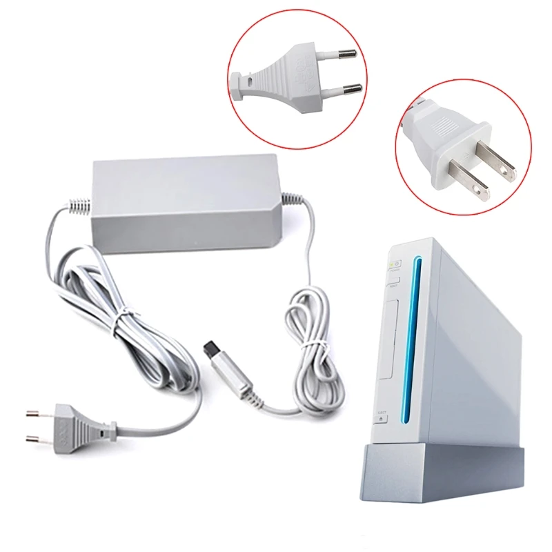 

Сменный настенный адаптер питания переменного тока с Европейской/американской вилкой, шнур питания, кабель для консоли Wii