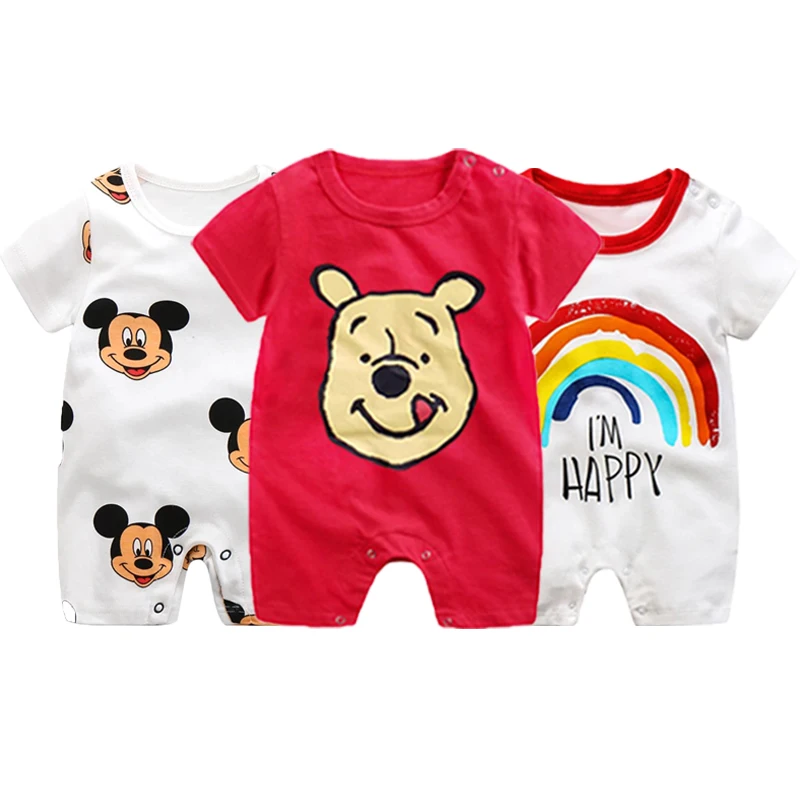 С Микки Маусом детский комбинезон с мультяшным изображением для детей одежда